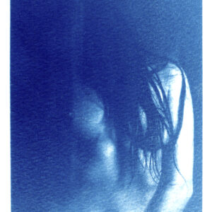 nude art, wild thing, cyanotype, erotic