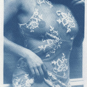 erotic art, cyanotype, blueprint, sensual, nude still innocent?