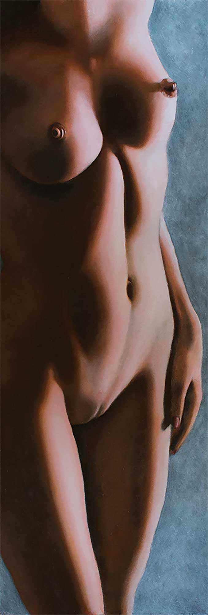 nude art, painting nude, female nude, Edwin IJpeij : fruit defendu forbidden fruit verboden vrucht