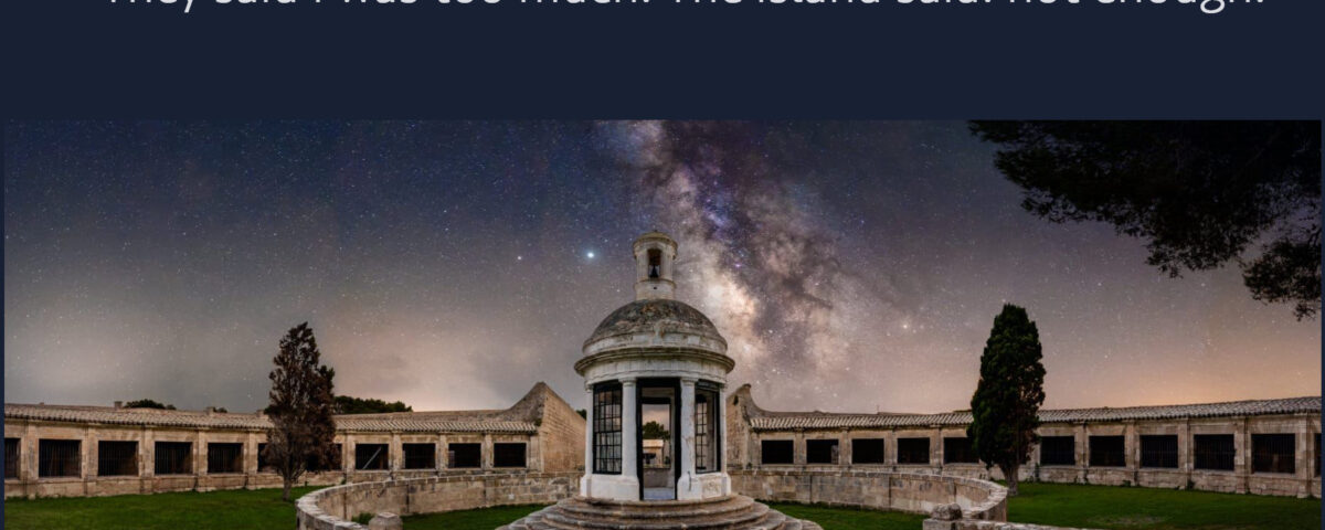 Edwin IJpeij Artist and Inventor Quarantine Lazaretto Menorca